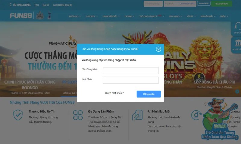 Liên hệ với CSKH Fun88 nếu lấy lại mật khẩu không được